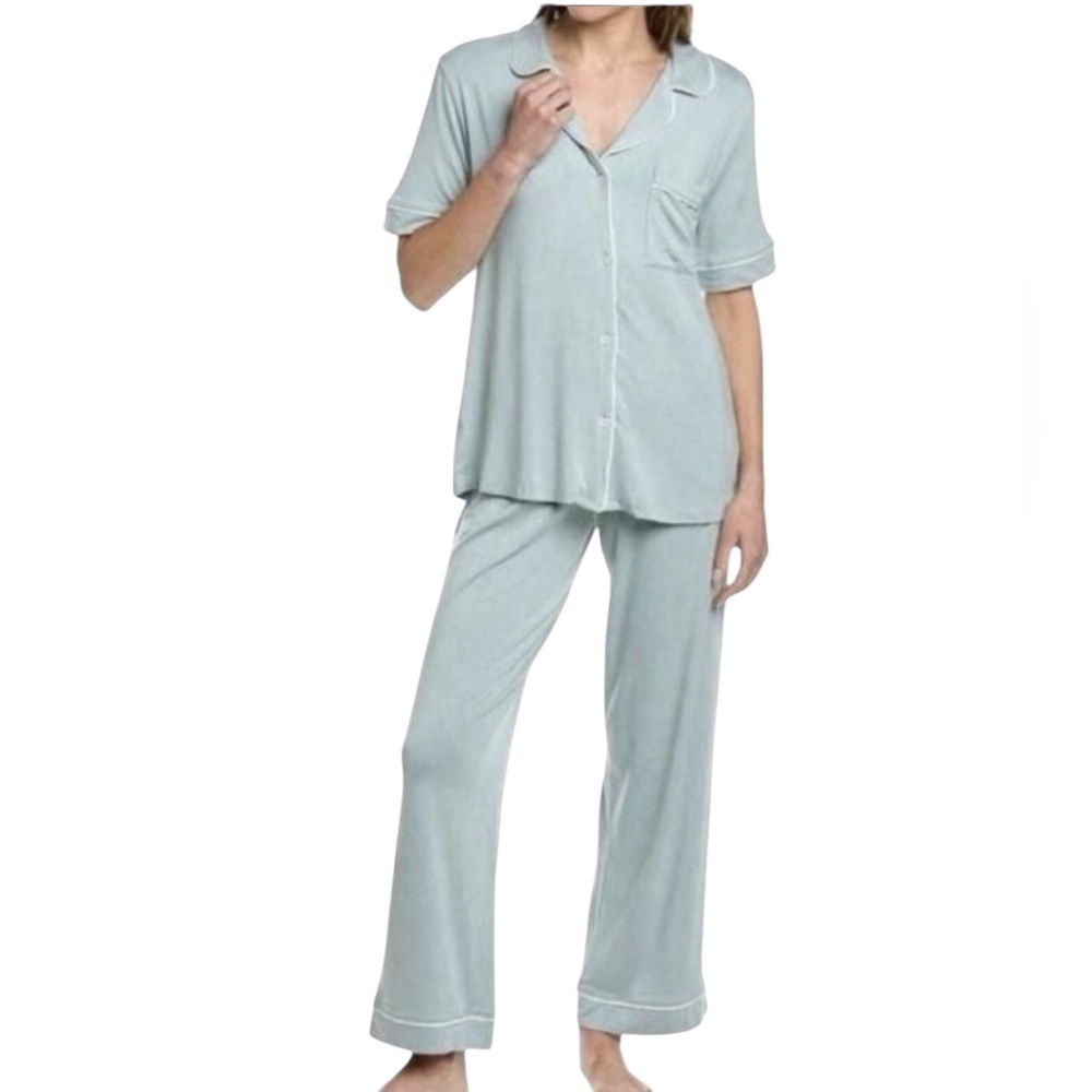NWT Hale Bob Women’s Soft Blue Modal 2 Piece Pajama Set Soft‎ Luxurious Comfy